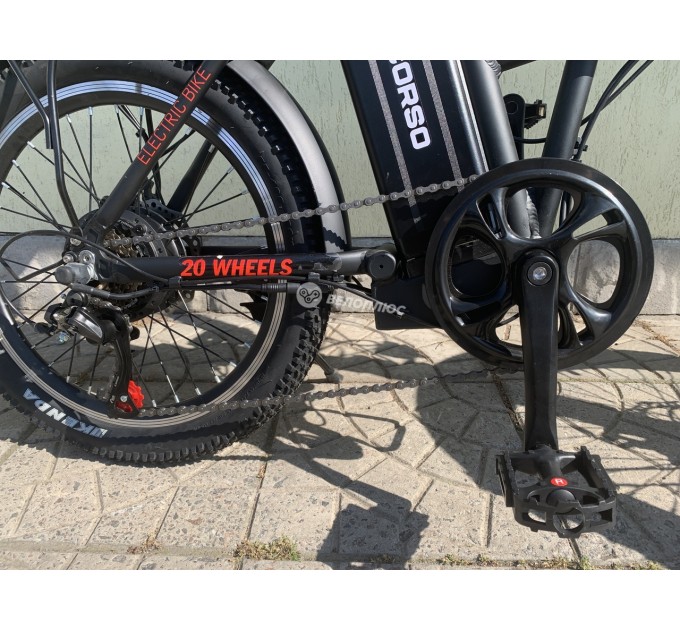 Велосипед AL 20" Corso Keno 36V 10Ah 350W 2026 чорний