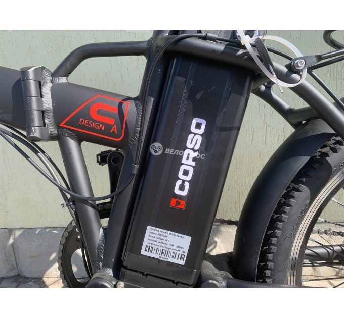 Велосипед AL 20" Corso Keno 36V 10Ah 350W 2026 чорний