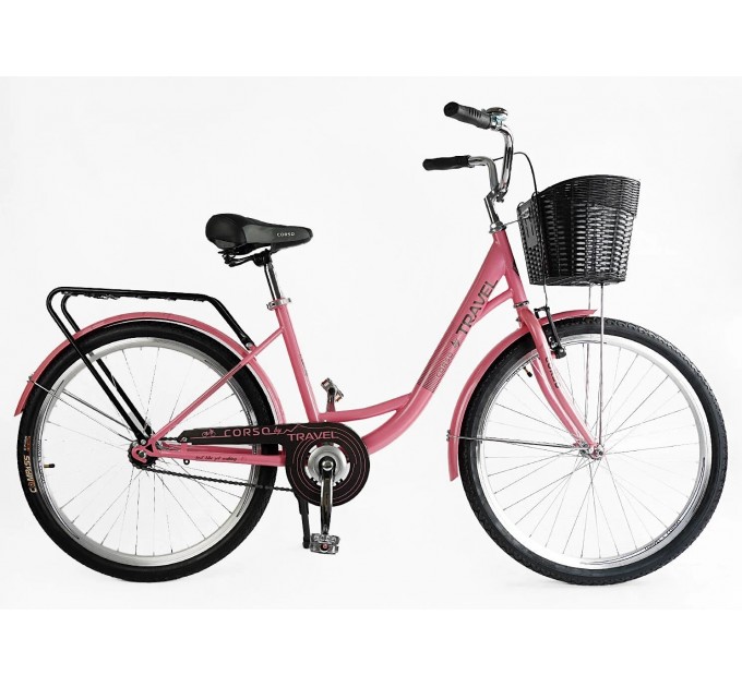 Велосипед ST 26" Corso TRAVEL 2026 рожевий