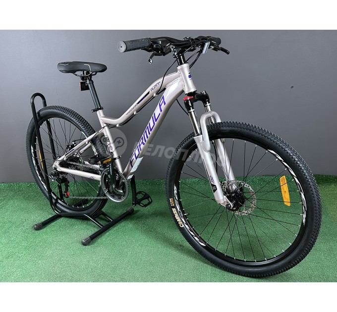 Велосипед AL 26" Formula ALPINA DD FR 2025 серебристо-фиолетовый