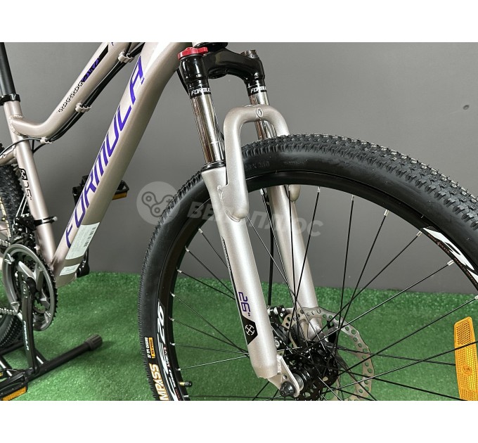 Велосипед AL 26" Formula ALPINA DD FR 2025 серебристо-фиолетовый