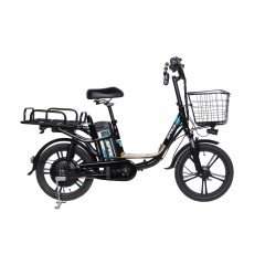 Велосипед AL 18" SPACE eELDORADO DD FR 48V 20Ah 1000W 2026 черно-синий