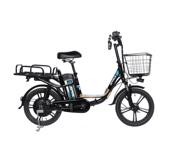 Велосипед AL 18" SPACE eELDORADO DD FR 48V 20Ah 1000W 2026 черно-синий