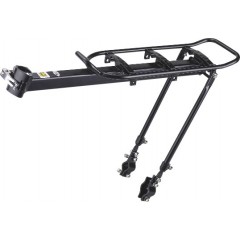 Багажник KAIWEI KW-620-09 алюм. кріплення на підсид.штирь и верх. пір'я регулюєм. чорний