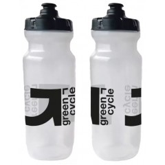 Фляга 0,75 Green Cycle GBT-517 зі збільшенним клапаном, прозора з чорним