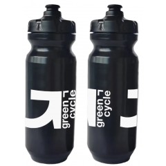 Фляга 0,75 Green Cycle GBT-517 зі збільшенним клапаном, чорна з білим
