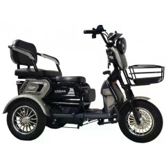 Велосипед триколісний ST 10" Corso Logan Pro 72V 28Ah 1200W 2026 чорно-сірий