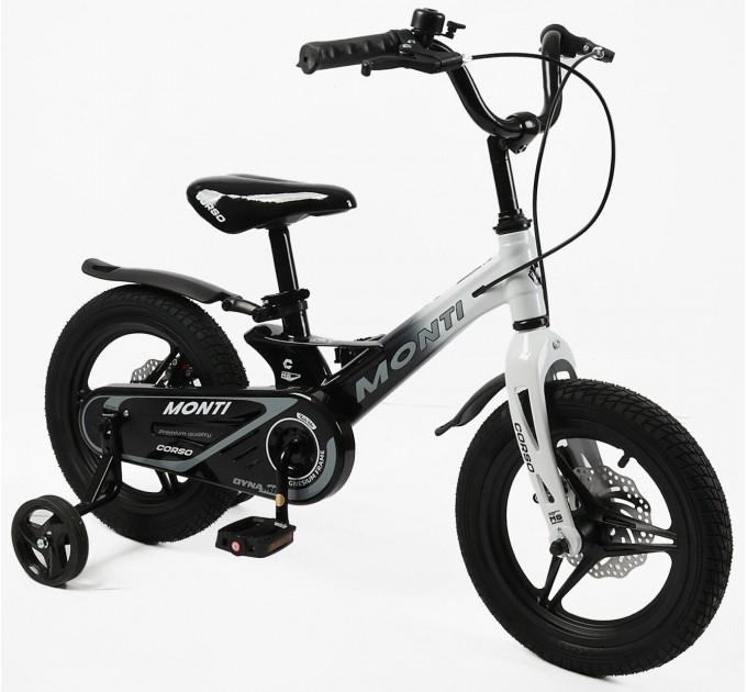 Велосипед MG 14" Corso Monti 2026 біло-чорний