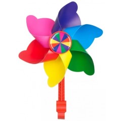 Вітряк дитячий Green Cycle GCW-04 кріплення на кермо, веселка