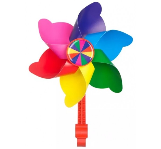 Вітряк дитячий Green Cycle GCW-04 кріплення на кермо, веселка