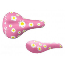 Седло SDD-006 Pink с ромашками розовое