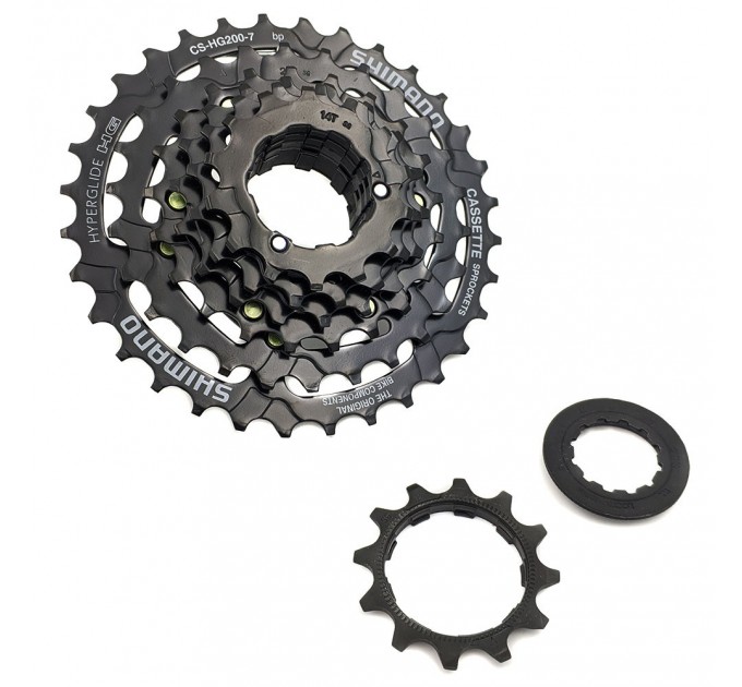 Касета SHIMANO HG-200-7, 7-шв., коричнево-чорна, 12-32T