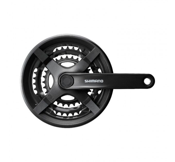 Шатун SHIMANO FC-TY301 42T пластиковий захист, чорні, OEM