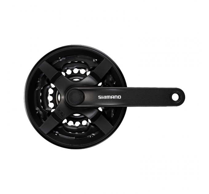 Шатун SHIMANO FC-TY301 42T пластиковий захист, чорні, OEM