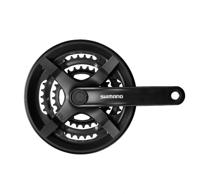 Шатун SHIMANO FC-TY301 48T пластиковий захист, чорні, OEM