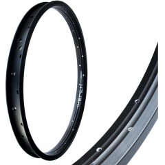 Обод двойной алюминиевый, черный, широкий