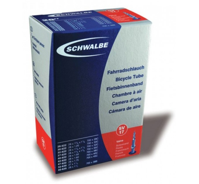 Камера Schwalbe 28" (28/47x622/635) SV17 40мм EK
