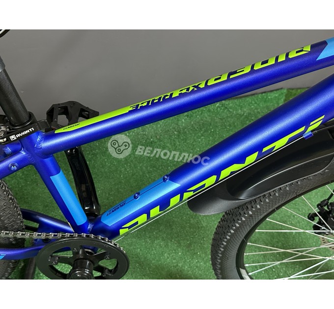Велосипед 24" Avanti RIDER (rigid disk) 2024 синій із зеленим