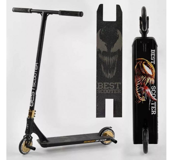 Биговел трюковый Best Scooter SIMBIOTE черно-золотистый