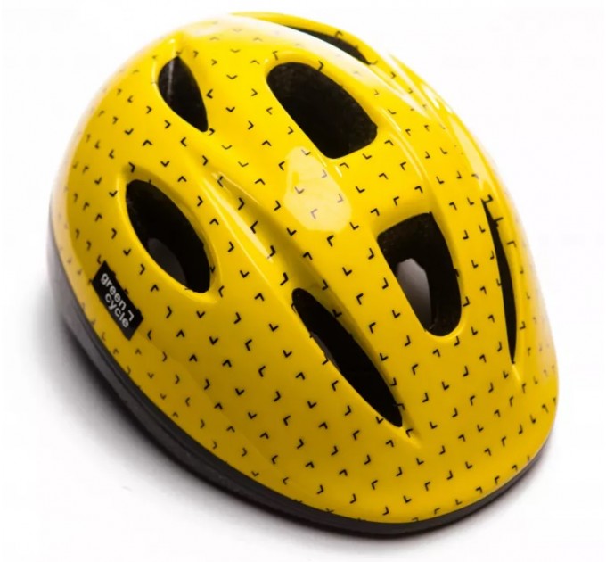 Шолом дитячий Green Cycle FLASH жовто-чорний лак