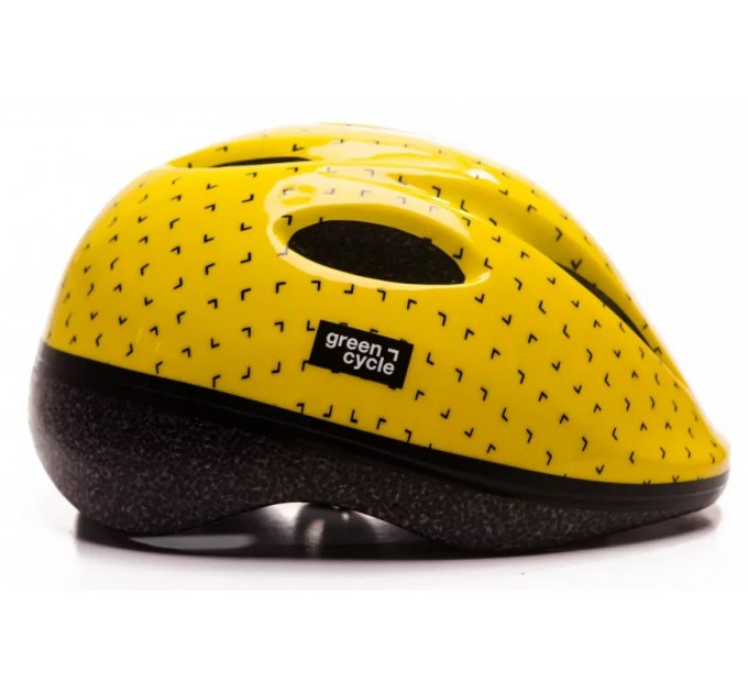 Шолом дитячий Green Cycle FLASH жовто-чорний лак