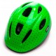 Шолом дитячий Green Cycle FLASH зелено-чорний лак