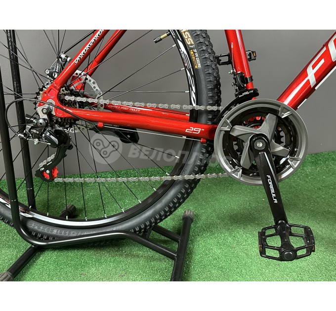 Велосипед AL 29" Formula MOTION DD FR 2025 червоно-сріблястий