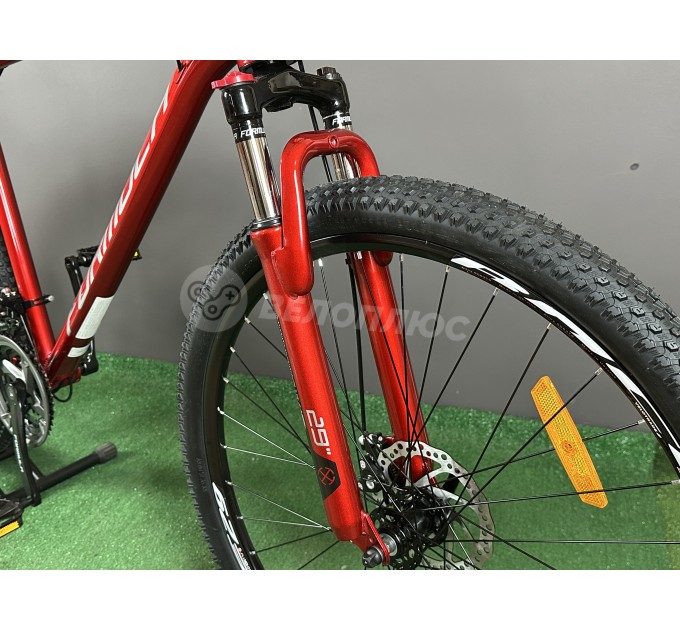 Велосипед AL 29" Formula MOTION DD FR 2025 червоно-сріблястий