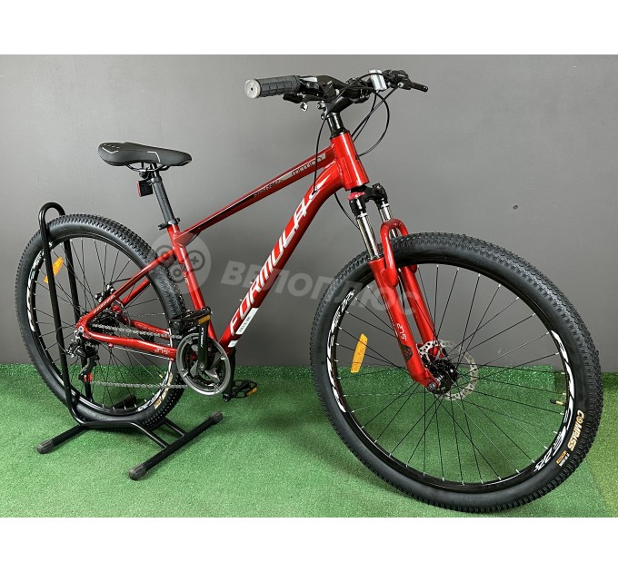 Велосипед AL 27,5" Formula MOTION DD FR 2025 красно-серебристый