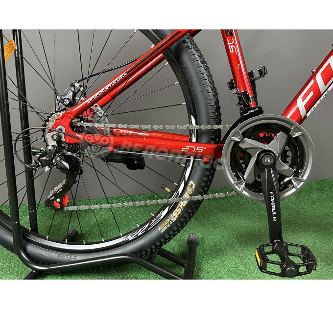 Велосипед AL 27,5" Formula MOTION DD FR 2025 красно-серебристый