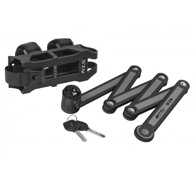 Замок сегментний KLS Fold 30 під ключ 3,5х750 мм сірий