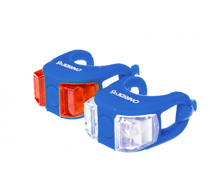 Комплект світла ONRIDE силіконовий Dual синій