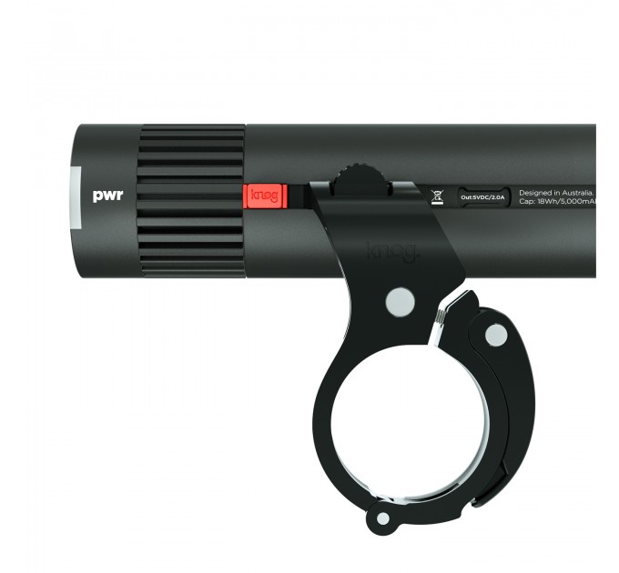 Велосипедна фара Knog PWR Trail (1100 lm) POWERBANK, чорна