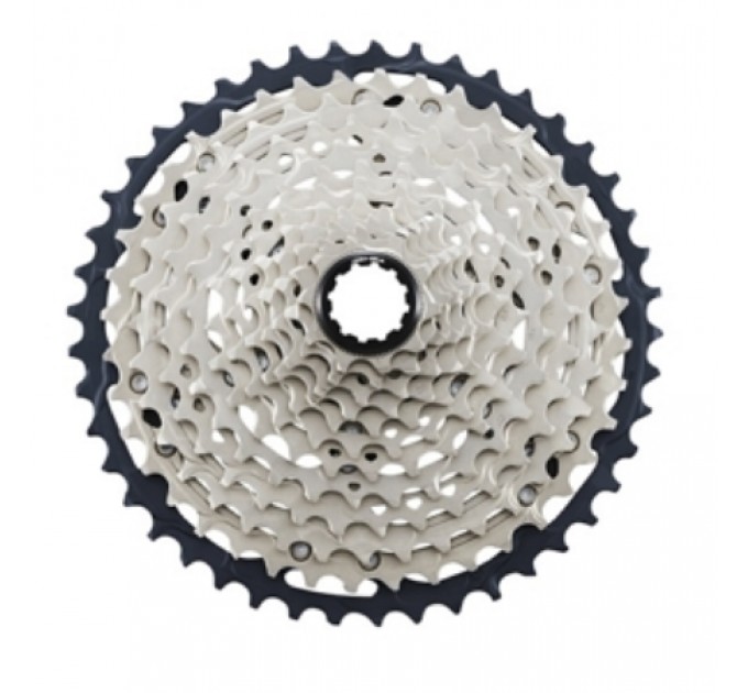 Касета SHIMANO SLX CS-M7100-12, 10-45 12-шв сріблясто-чорна