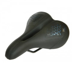 Седло комфортное с отверстием DDK SA431G GEL 273*165 черное