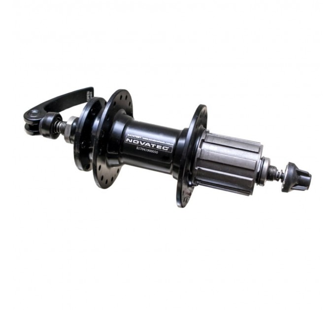Втулка задня Novatec D472TSBT 36Н, 8/9 шв. касета, диск 6 болт., на пром.підшипн. чорна
