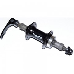 Втулка задня Quando KT-A12R 32H 6/7 шв., алюміній, ексцентрик., V-Brake, різьбова, чорна