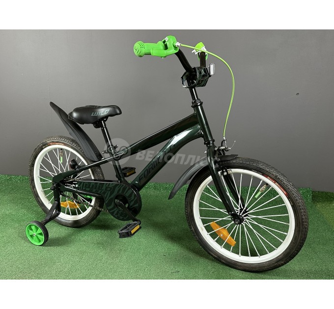 Велосипед ST 18" Formula WILD BH 2024 зеленый с черным