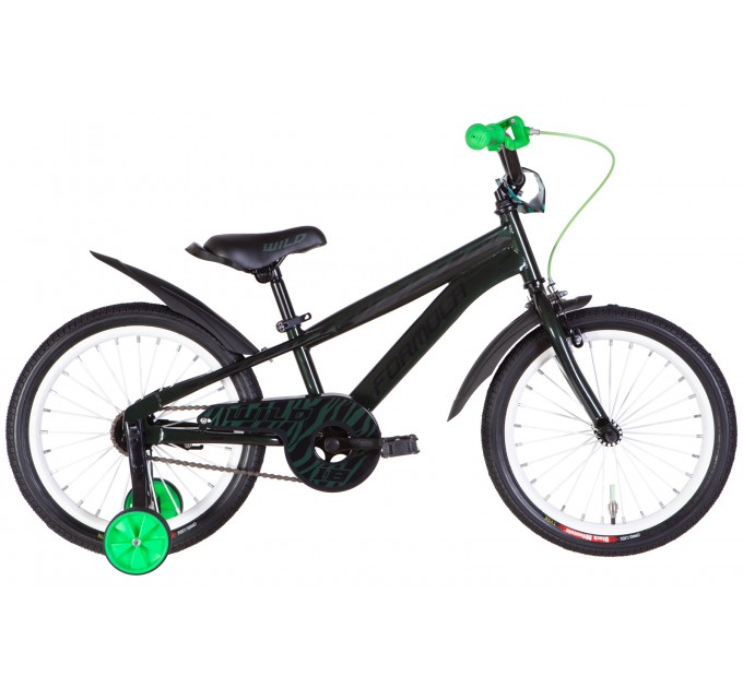 Велосипед ST 18" Formula WILD BH 2024 зеленый с черным Велосипед ST 18" Formula WILD BH 2024 зеленый с черным