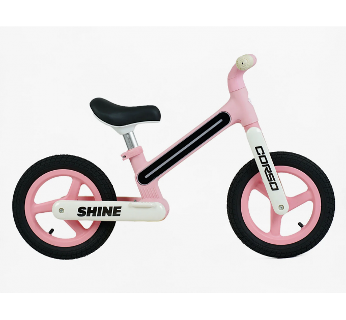 Велобіг NL 12" Corso SHINE рожево-білий