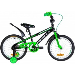 Велосипед ST 18" Formula WILD 2021 чорно-зелений з білим