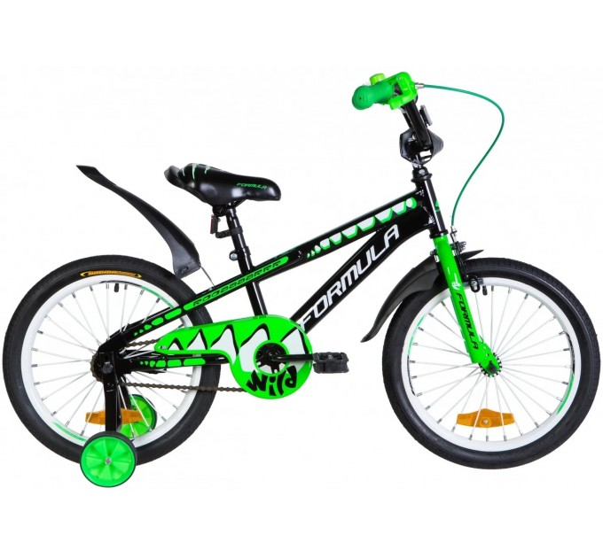 Велосипед ST 18" Formula WILD 2021 черно-зеленый с белым Велосипед ST 18" Formula WILD 2021 черно-зеленый с белым
