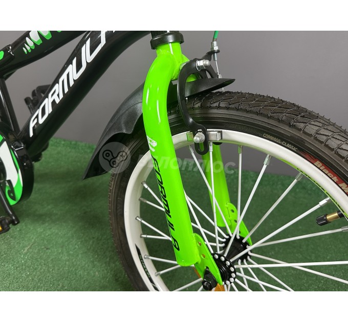 Велосипед ST 18" Formula WILD 2021 черно-зеленый с белым
