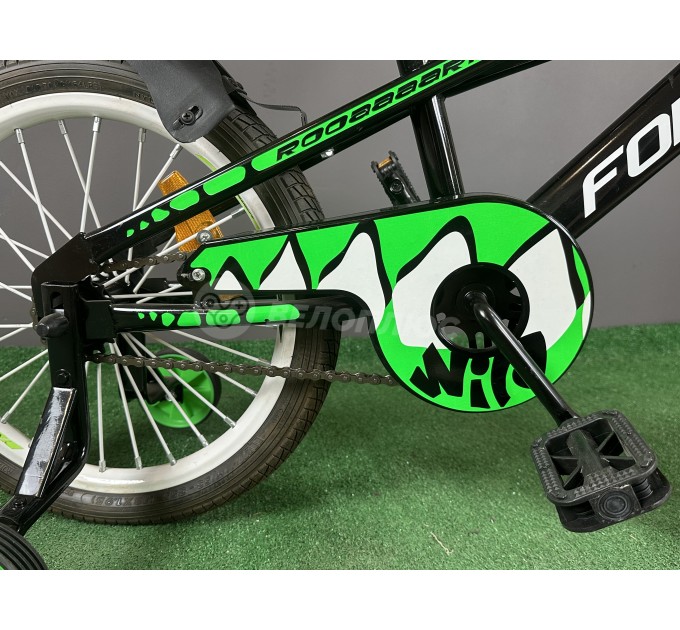 Велосипед ST 18" Formula WILD 2021 черно-зеленый с белым