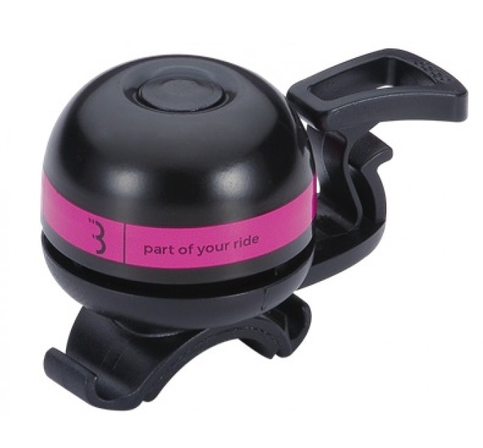 Дзвінок BBB BBB-14 "EasyFit Deluxe" чорно-малиновий