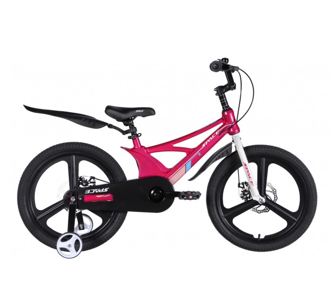 Велосипед MG 20" SPACE KID STAR DD 2026 рожевий з білим