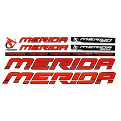 Наклейка Merida на раму велосипеда, красный (NAK036)