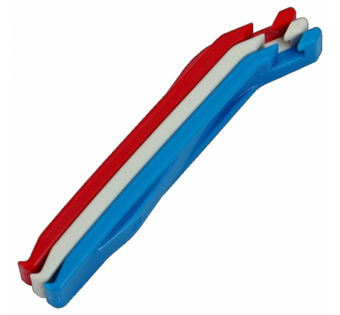 Бортовочные лопатки BBB BTL-81 "EasyLift" 3шт. красно-бело-синие