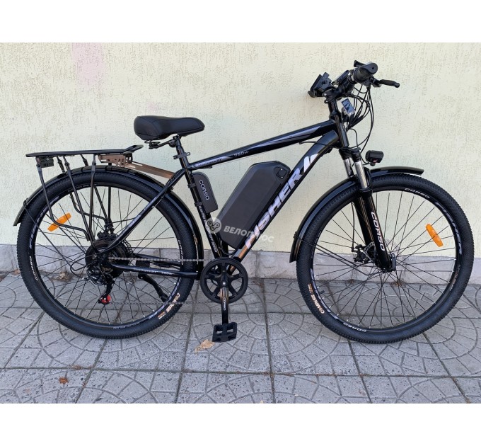 Велосипед ST 29" Corso Fisher 48V 20Ah 750W 2026 чорно-сірий