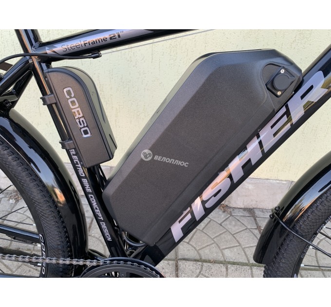 Велосипед ST 29" Corso Fisher 48V 20Ah 750W 2026 чорно-сірий